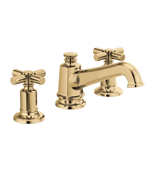 Brizo Invari Angled Spout Faucet With Cross Handles - 65378LF 5 Brizo Invari Angled Spout - 65378LF-PGLHP_HX5376-PG