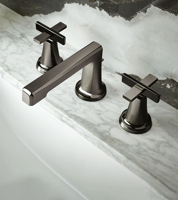 Brizo Levoir Widespread Faucet With Cross Handles 65397LF 18 Brizo Levoir Widespread 65397LF-BNXLHP__HX5398-BNX