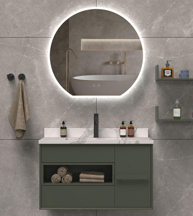 ICO Hudson 32″x30″ Circular LED Mirror With Lighting IH1432 11 The ICO Hudson 30″x36″ Circular LED Mirror With Lighting IH1432