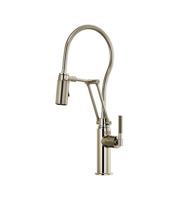Brizo Litze Articulating Faucet With Finished Hose - 63143LF 4 Brizo Litze Articulating Faucet - 63143LF-PN