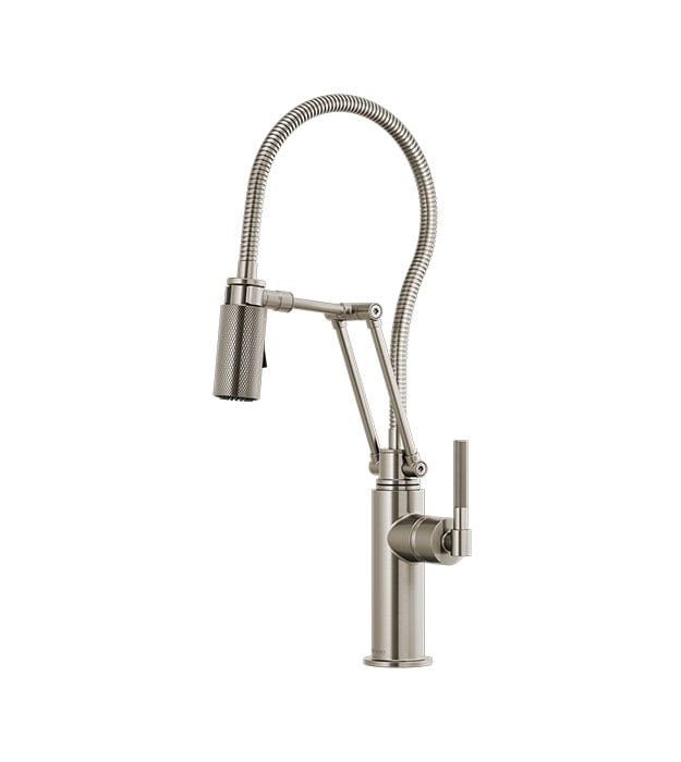 Brizo Litze Articulating Faucet With Finished Hose - 63143LF 3 Brizo Litze Articulating Faucet - 63143LF-SS