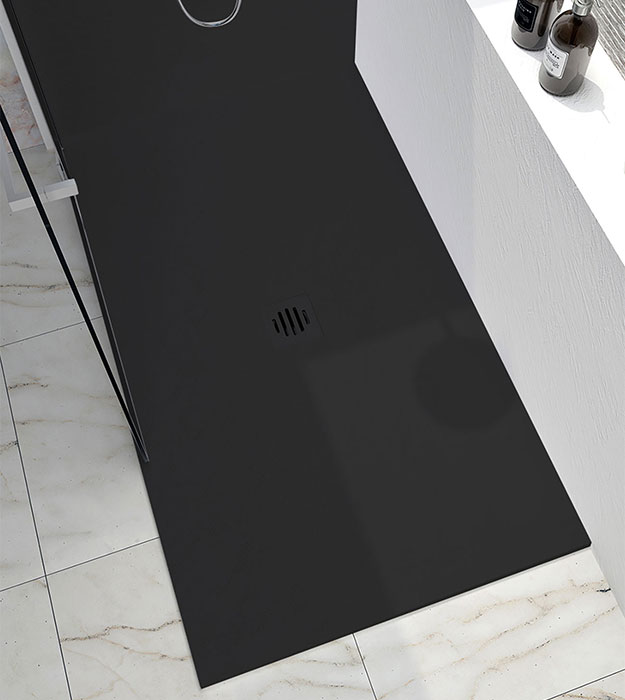 Zitta Slate 42 x 36 Slim Shower Base - Solid Surface 5 B4236RRET4J_Zitta_bases_Slate_42X36_MatteBlack