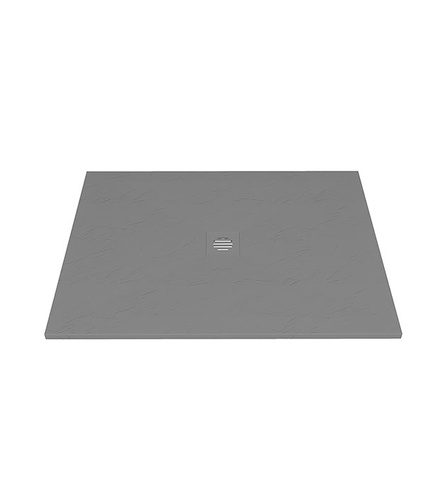 Zitta Slate 60X42 Shower Base - Solid Surface 18 B6042RRET6J-2_Zitta_bases_Slate_60X42_ConcreteGrey