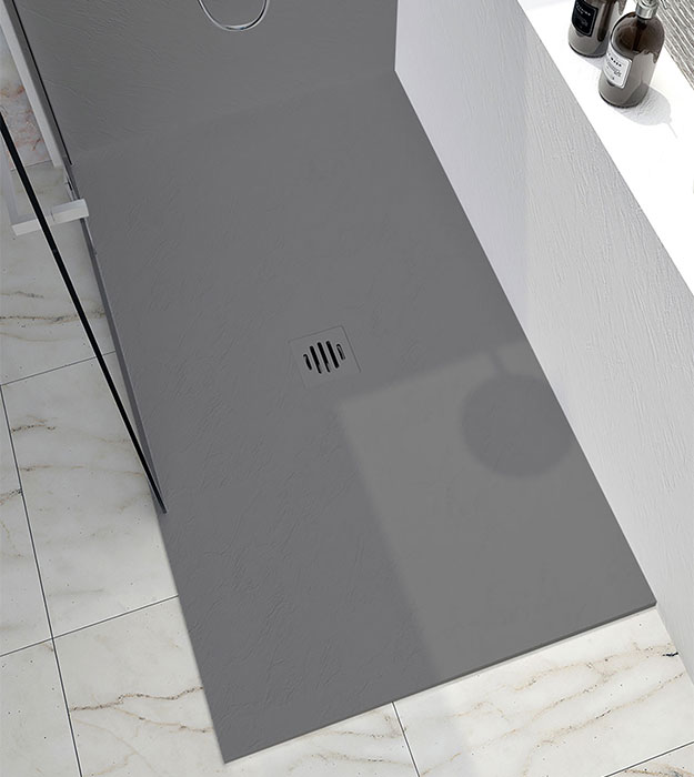 Zitta Slate 60X42 Shower Base - Solid Surface 19 B6042RRET6J_Zitta_bases_Slate_60X42_ConcreteGrey