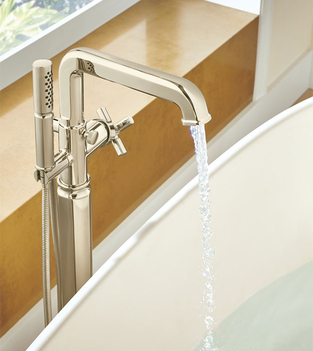 Brizo Invari Floor-Mount Tub Filler- T70176 9 Brizo Invari Tub Filler- T70176-PNLHP_HX7076-PN