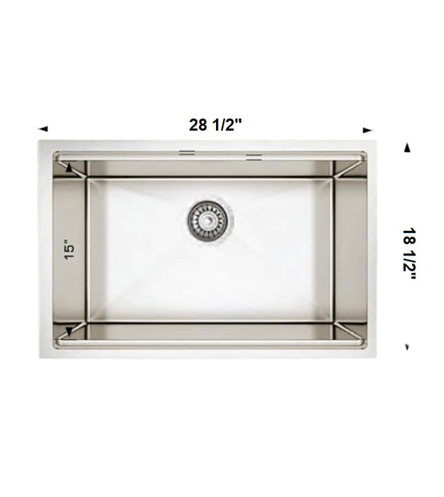 Bosco 20S028 Super Series Plus 28" Kitchen Sink 2 Bosco 20S028 28in 16 Gauge Stainless Steel Multi Level Kitchen Sink