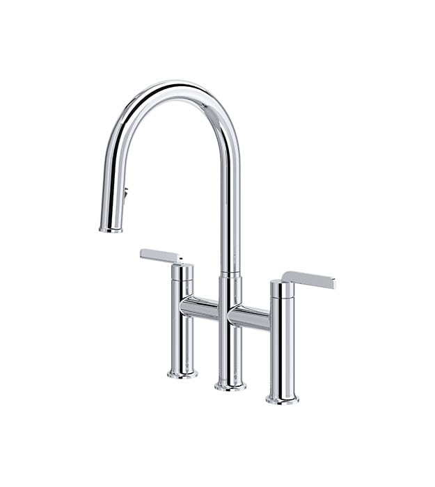 Riobel Authentica Bridge Pull-Down Kitchen Faucet – AU400