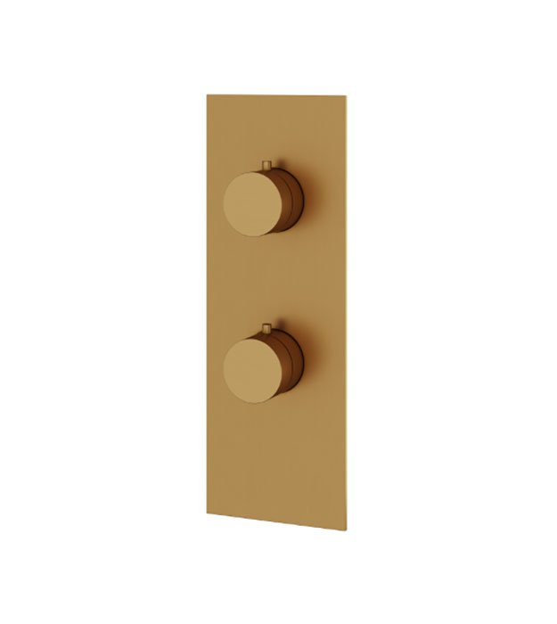 Aquabrass SR8295 Square/Round 2-Way Shared Trim 7 Aquabrass Square / Round 2-Way Shared Trim Set – SR8295