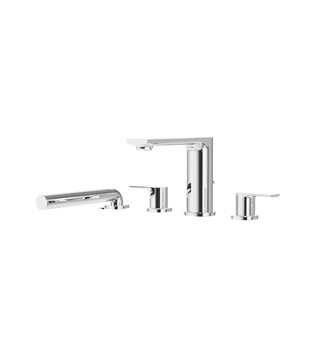 Aquabrass TMR18 Plus 4-piece Deckmount Tub Filler