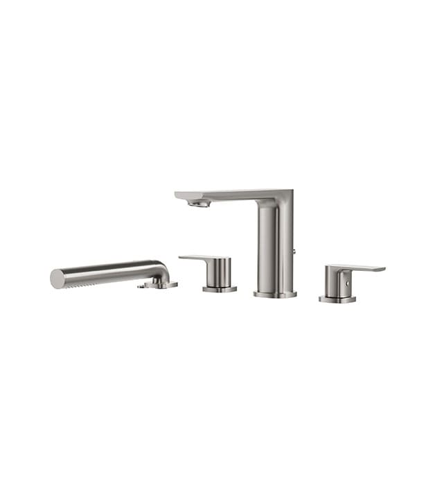 Aquabrass TMR18 Plus 4-piece Deckmount Tub Filler 4 Aquabrass TMR18 Plus 4-piece Deckmount Tub Filler