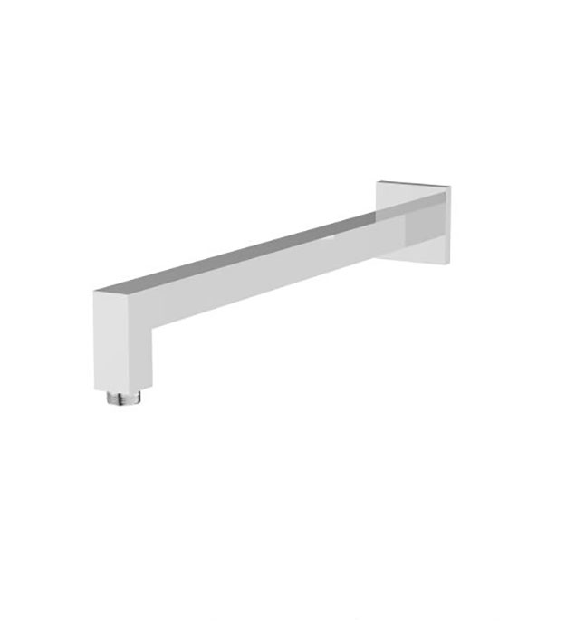 Aquabrass 16″ Square Shower Arm with Flange SSA16