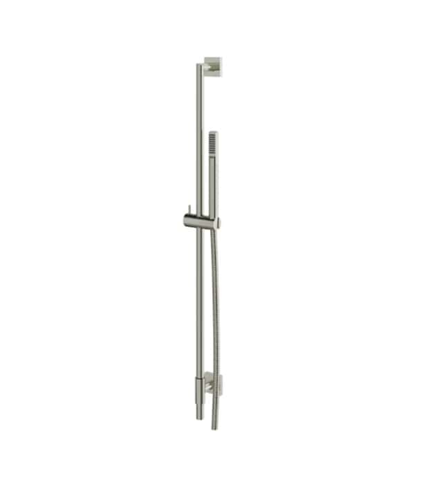 Aquabrass SCR95 Round Shower Rail with Square Flanges 3 Aquabrass Round Shower Rail with Square Flanges SCR95