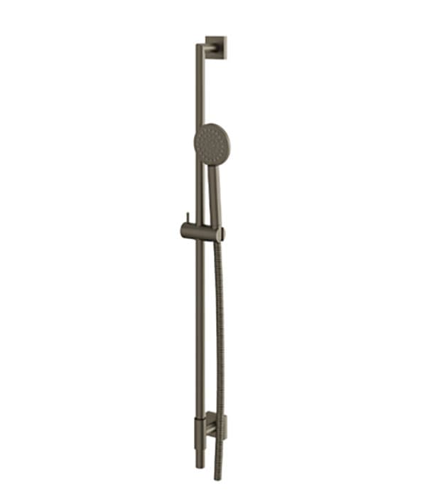 Aquabrass SCR85 Round Shower Rail with Square Flanges 5 Aquabrass SCR85 Round Shower Rail with Square Flanges