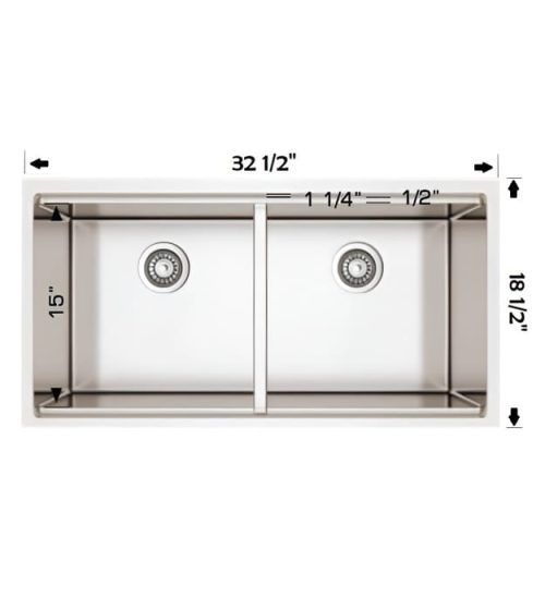Bosco 20D032 Super Series Plus 32" Kitchen Sink