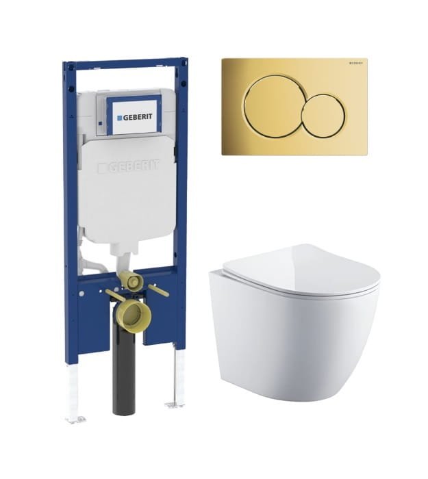 Custom Geberit Wall Hung Toilet Kit Complete