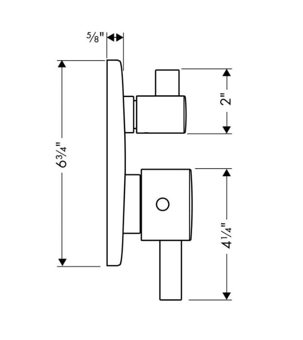 Hansgrohe 04231000 Ecostat S Thermostatic Shower Trim 26 Hansgrohe 04231000 Ecostat S Thermostatic Shower Trim - Image 2