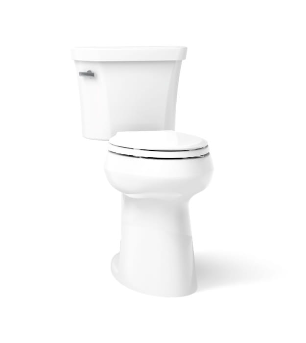 Kohler Highline Tall K-25224-0 Two-Piece Toilet Less Seat