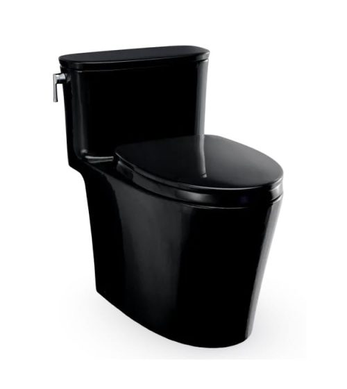 TOTO Aurora Black Toilet MS686124CEF#51 With Seat