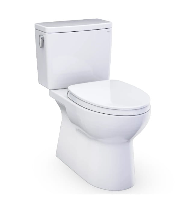TOTO Glaston MS472124CEFG Two-Piece Toilet With Seat Cotton white