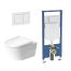 Duravit D-NEO + Geberit Alpha Wall Hung Toilet Kit
