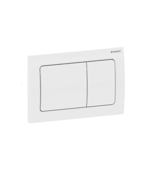 Geberit Alpha01 115.055.11.1 Toilet Flush Plate - White