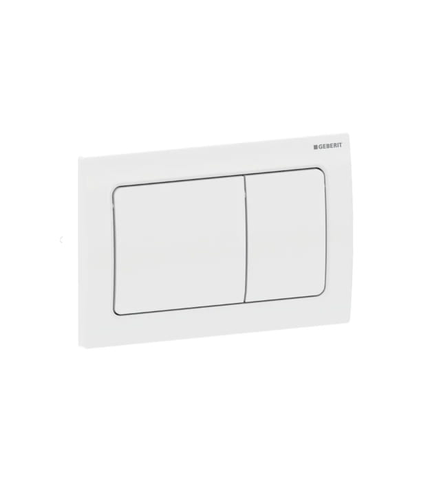 Geberit Alpha01 115.055.11.1 Toilet Flush Plate - White