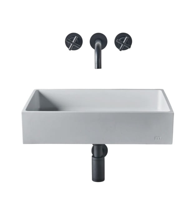 Mudd Jeker Affix Wall Hung Concrete Sink