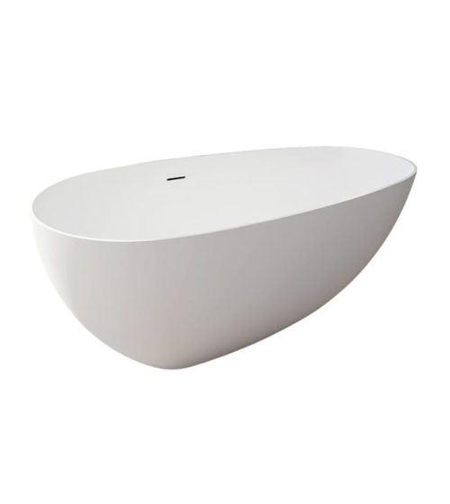 Neptune Braga 63" 220355 Solid Surface Freestanding Bathtub
