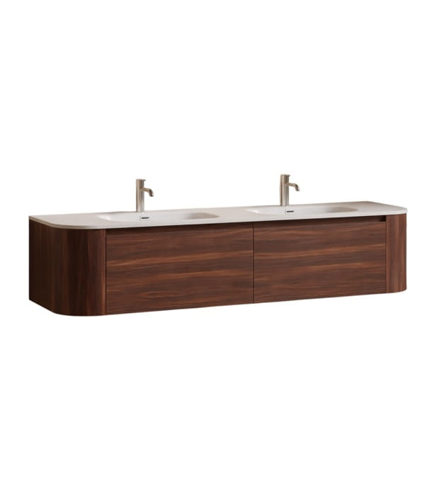 Pebble PAPB59NWL 59" Double Sink Floating Vanity