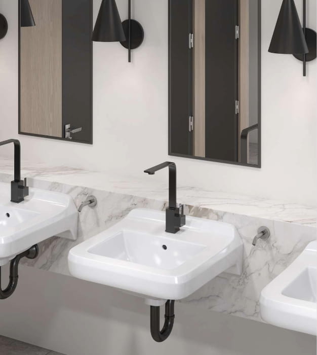 Contrac Carmin 4610BHZ Single Hole Wall Hung Sink 22 Contrac Carmin 4610BHZ Single Hole Wall Hung Sink - Image 4
