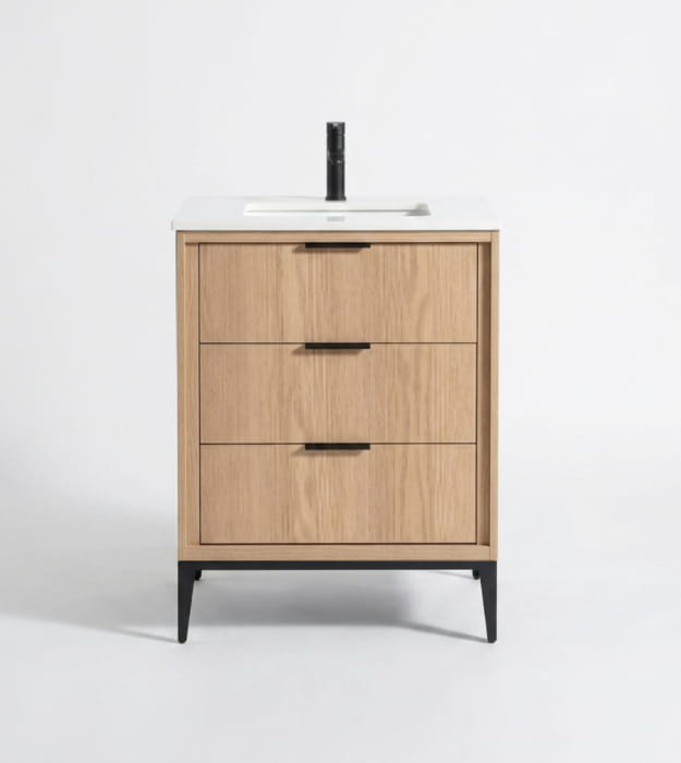 Kubebath Divani 24" Floormount Vanity KD9924-OAKWOOD 17 Kubebath Divani 24" Floormount Vanity KD9924-OAKWOOD - Image 4
