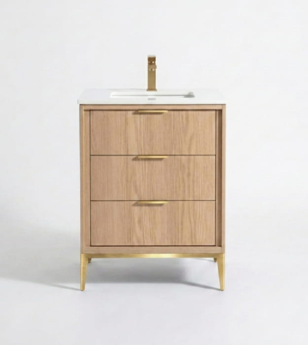 Kubebath Divani 24" Floormount Vanity KD9924-OAKWOOD 18 Kubebath Divani 24" Floormount Vanity KD9924-OAKWOOD - Image 5