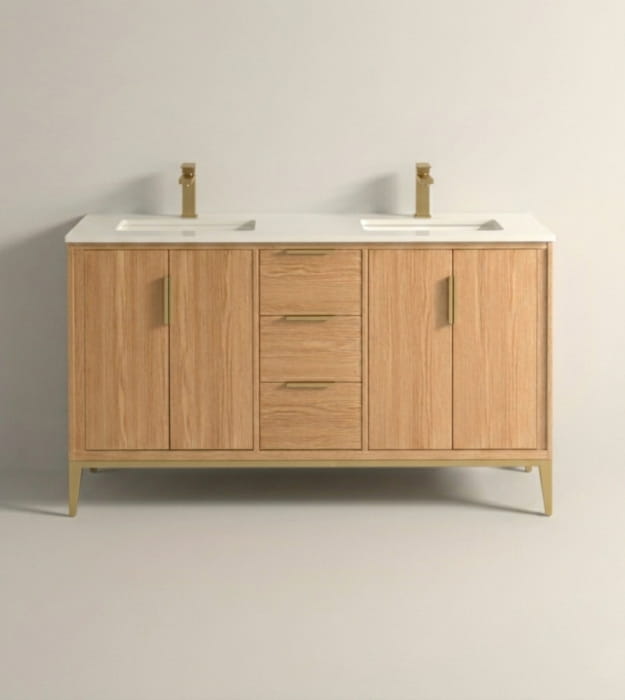 Kubebath Divani KD9960-OAKWOOD 60" Double Sink Vanity 11 Kubebath Divani KD9960-OAKWOOD 60" Double Sink Vanity - Image 6