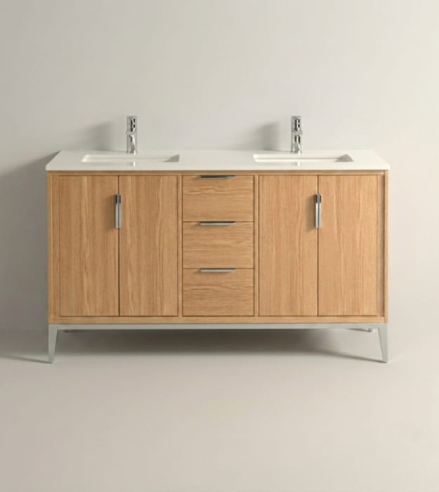 Kubebath Divani KD9960-OAKWOOD 60" Double Sink Vanity 10 Kubebath Divani KD9960-OAKWOOD 60" Double Sink Vanity - Image 5