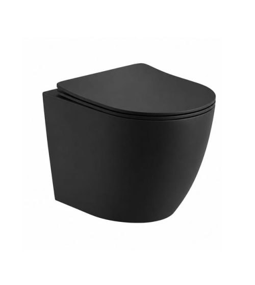 Kodaen WHT-BL001-MB Matte Black Wall-Hung Toilet
