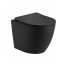 Kodaen WHT-BL001-MB Matte Black Wall-Hung Toilet 1 Kodaen WHT BL001 MB Matte Black Wall Hung Toilet With Seat