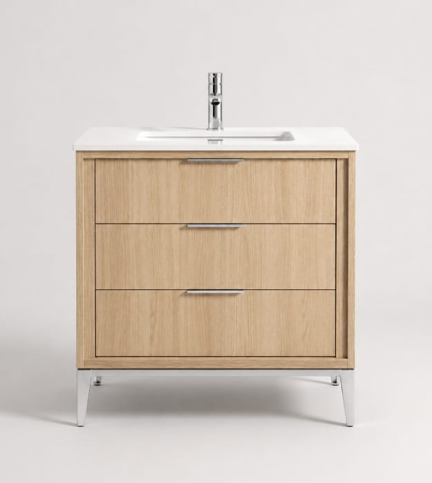 Kubebath Divani KD9936-OAKWOOD 36" Floormount Vanity 13 Kubebath Divani KD9936-OAKWOOD 36" Floormount Vanity - Image 6