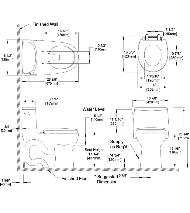 TOTO Ultramax MS603113CEFG#01 One-Piece Toilet Round Bowl 43 TOTO Ultramax MS603113CEFG#01 One-Piece Toilet Round Bowl - Image 6
