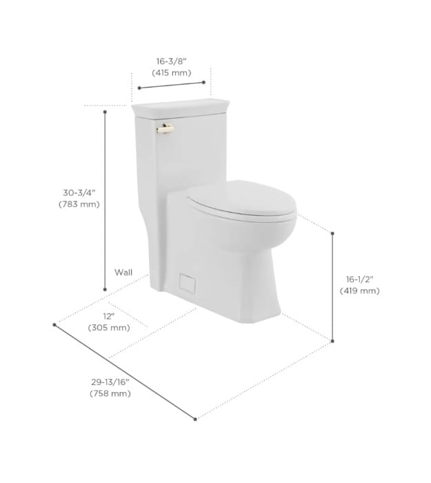DXV Belshire D22025A101.415 One-Piece Elongated Toilet 6 DXV Belshire D22025A101.415 One-Piece Elongated Toilet - Image 5