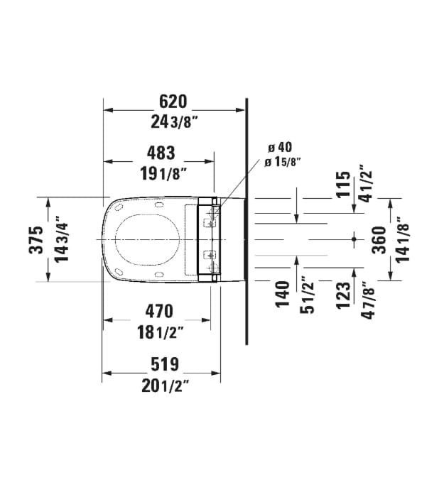Duravit SensoWash Classic 613200 Shower Toilet Seat 9 Duravit SensoWash Classic 613200 Shower Toilet Seat - Image 4