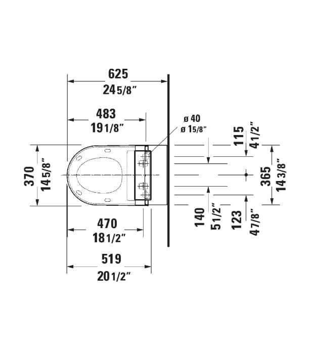 Duravit 613000011041300 SensoWash Classic Bidet Seat 9 Duravit 613000011041300 SensoWash Classic Bidet Seat - Image 4