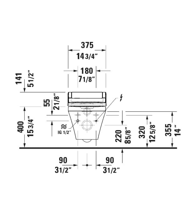 Duravit SensoWash Classic 613200 Shower Toilet Seat 8 Duravit SensoWash Classic 613200 Shower Toilet Seat - Image 3