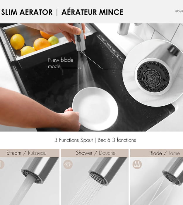 Stylish NAPOLI K-133 Pull-Down Kitchen Faucet 11 Stylish NAPOLI K-133 Pull-Down Kitchen Faucet - Image 6