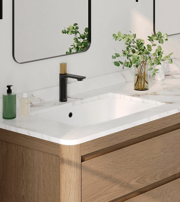 Stylish Voguish P-208 24'' Undermount Vanity Sink 3 Stylish Voguish P-208 24'' Undermount Vanity Sink - Image 2