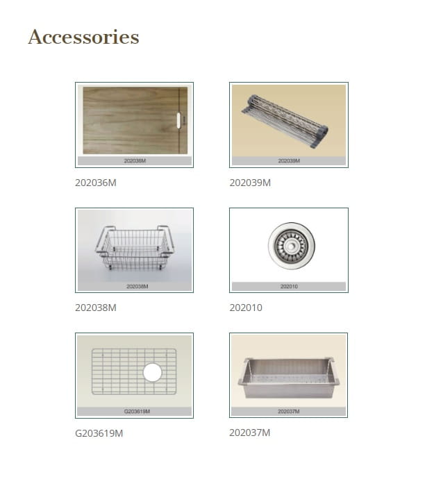 Bosco 203619M Plus 36" Titanium Kitchen Sink Workstation 7 Bosco 203619M Plus 36" Titanium Kitchen Sink Workstation - Image 2