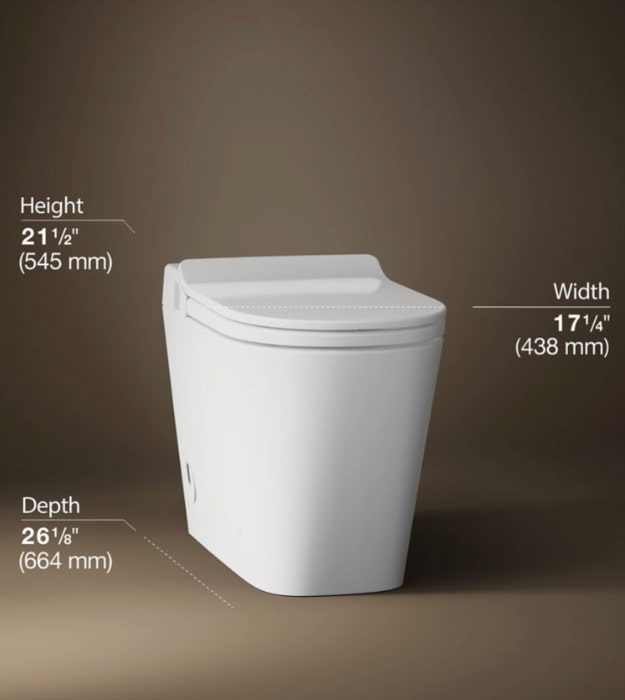 Kohler Leap Lite K-32847-0 Elongated Smart Toilet 9 Kohler Leap Lite K-32847-0 Elongated Smart Toilet - Image 4