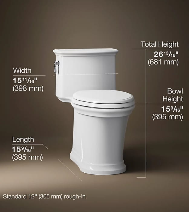 Kohler Harken K-22695-0 Elongated Skirted Toilet 11 Kohler Harken K-22695-0 Elongated Skirted Toilet - Image 6