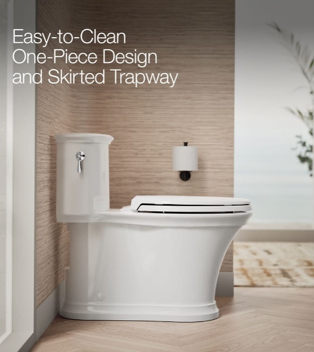 Kohler Harken K-22695-0 Elongated Skirted Toilet 9 Kohler Harken K-22695-0 Elongated Skirted Toilet - Image 4