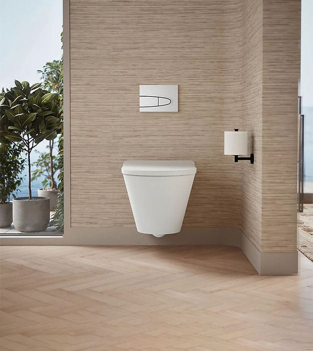 Kohler Brazn K-21748-0 Wall-Hung Round-Front Toilet 7 Kohler Brazn K-21748-0 Wall-Hung round-front toilet